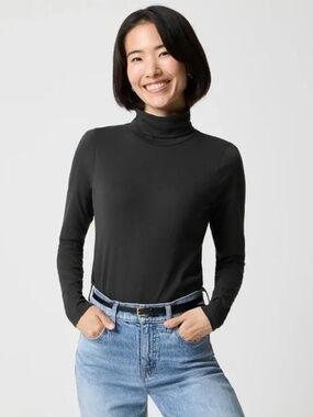 J Crew, Perfect Fit Turtleneck, Black